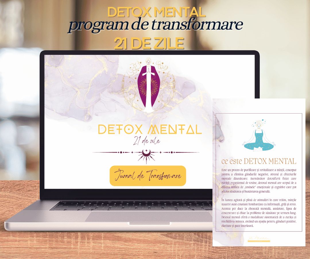 Programul de Detoxifiere Mentală de 21 de Zile - Pachet Meditații și Jurnal
